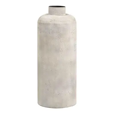 Hou metal dekorationskrukke i antik beige, Stor