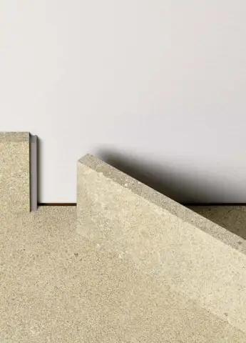 Vinyl fodpanel til Viskan - Medium, Beige Gritty Stone, INGEN RETURRET!