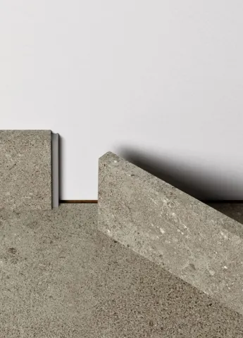 Vinyl fodpanel til Isefjord - Medium, Grey Gritty Stone, INGEN RETURRET!