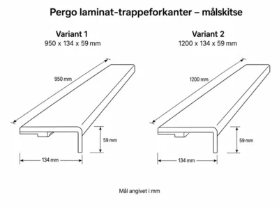 Pergo Trappeprofil laminat, New England Oak, INGEN RETURRET!