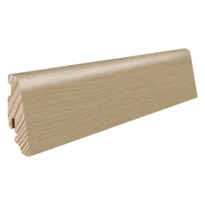 Fodpanel til trægulv, Eg Lysehvid, 19x58 mm. Oliebehandlet