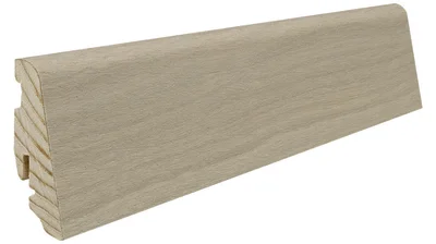 Fodpanel til trægulv, Eg Sandgrå, 19x58 mm. Oliebehandlet