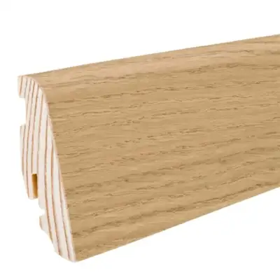 Fodpanel til trægulv, Afrikansk Eg Light Invisible 19x58 mm. Oliebehandlet