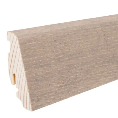 Fodpanel til trægulv, Afrikansk Eg Light Purohvid, 19x58 mm. Oliebehandlet