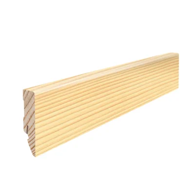 Fodpanel til trægulv, Gran børstet, 16x58 mm. Oliebehandlet