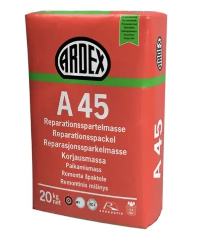 Ardex A45, Gulv & Vægspartelmasse 20 kg. 