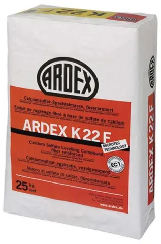Ardex K 22 F, Fibergips 25 kg. 