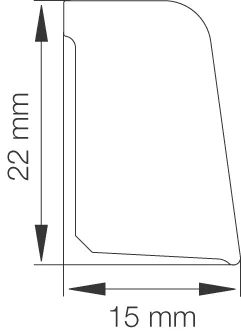 Primo Skureliste 15x22 mm. 
