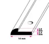 Trappeafslutning til 2,5 mm. linoleum - midthullet 