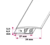 Dilatationsprofil LVT 3,5-6,5 mm. - Kliksystem 