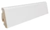Hvidt fodpanel til parketgulv, 19 x 58 mm. (vandresistent)
