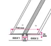 Dilatationsfugeprofil R20 - midthullet 