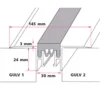 Dilatationsfuge gummi 3 mm. til R35 - midthullet 
