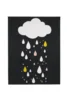 AW Mood Børnetæppe - Raindrops Black - RESTSALG