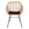 Trieste natur rattan stol