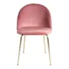 Geneve rosa velour Spisebordsstol