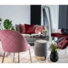 Geneve rosa velour Spisebordsstol
