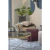 Jersey, spejl messing look Ø80 cm.