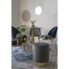 Spisebord Bolzano, Rundt med marmor look bordplade