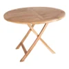 Oviedo rundt Ø 100 cm. Teak havebord
