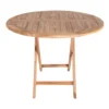 Oviedo rundt Ø 100 cm. Teak havebord
