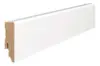 Hvidt fodpanel til parketgulv, 16 x 58 mm. (vandresistent) -