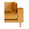 Lido Lounge Sofa - venstrevendt i sennepsgul velour