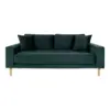 Lido 2,5 Personers Sofa - Sofa i mørkeblåt velour
