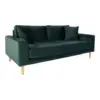Lido 2,5 Personers Sofa - Sofa i mørkeblåt velour