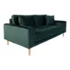 Lido 2,5 Personers Sofa - Sofa i mørkeblåt velour