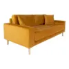 Lido 2,5 Personers Sofa - Sofa i sennepsgult velour