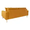 Lido 2,5 Personers Sofa - Sofa i sennepsgult velour