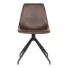 Monaco Dining Chair w. Swivel, brun