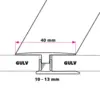 40 mm Multi Flad Dilatation glat LAV/STOR 10-13 mm.
