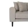 Lido Lounge Sofa - Sofa højrevendt i stone med fire puder