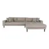 Lido Lounge Sofa - Sofa højrevendt i stone med fire puder