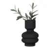 Vase, sort glas