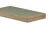 Horn linoleumsbordplade med træ forkant - 4184 Olive
