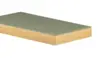 Horn linoleumsbordplade med træ forkant - 4184 Olive