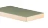 Horn linoleumsbordplade med træ forkant - 4184 Olive