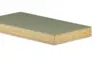 Horn linoleumsbordplade med træ forkant - 4184 Olive