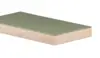 Horn linoleumsbordplade med træ forkant - 4184 Olive