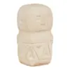 Beige dekoration i cement, 10 cm.
