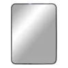Madrid spejl, Aluminium med sort ramme 50x70 cm.