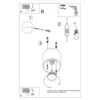 Loftslampe ORBIS 1 hvid