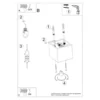 Loftslampe QUAD 1 sort