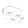 Loftslampe ORBIS 2 sort
