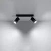 Loftslampe RING 2 sort