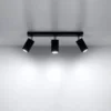 Loftslampe RING 3 sort