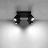 Loftslampe MERIDA 4 sort